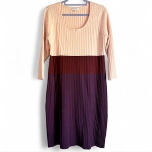 Calvin Klein colorblock sweater dress